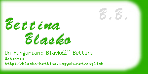 bettina blasko business card